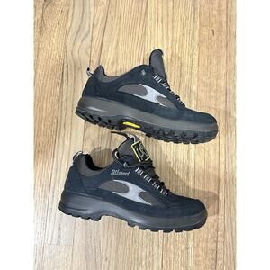 Grisport Shoes Womens 7.5 Hiking Walking‎ Sneakers Black Gray Suede Lace Up